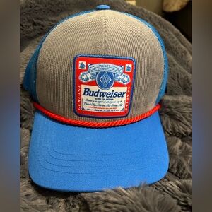 Budweiser Blue and Gray Trucker Hat